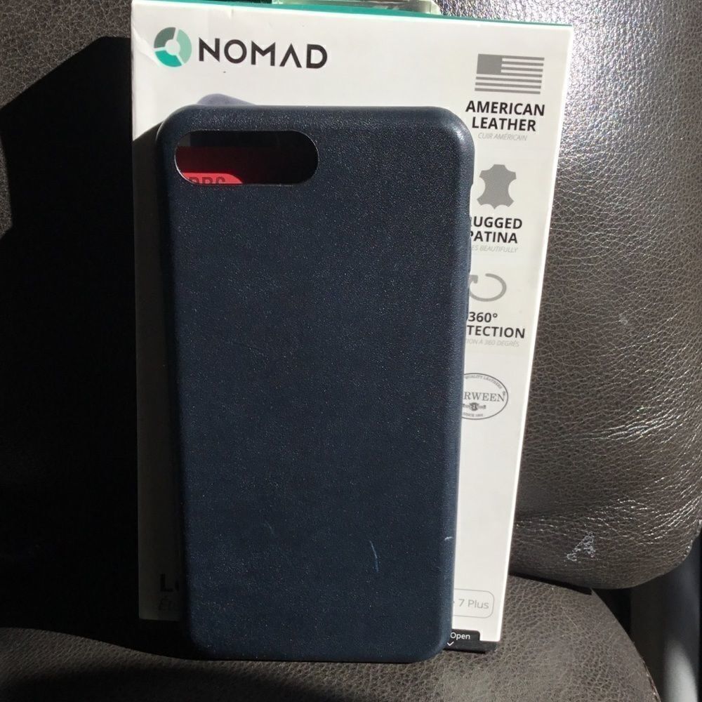 Nomad Horween Leather Case iPhone 7+ Blue (F)